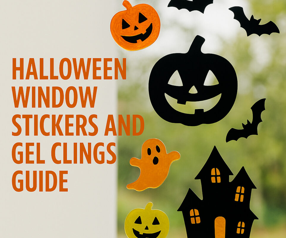 Halloween window stickers