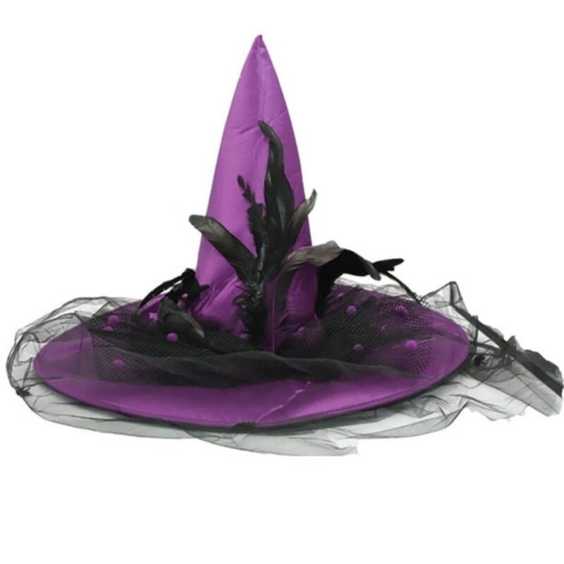 Feather Witch Hat