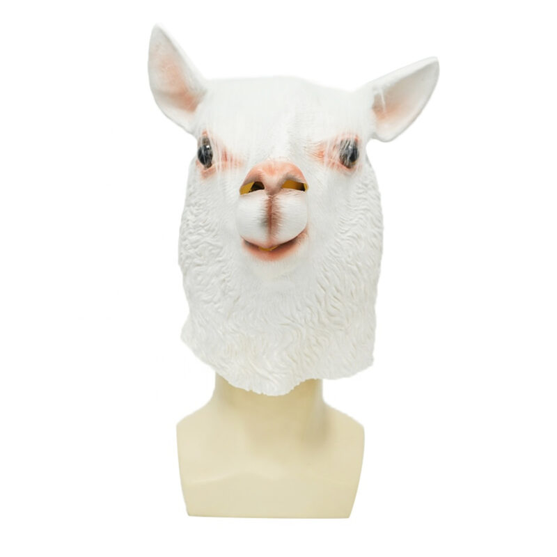 Funny Realistic Alpaca Mask