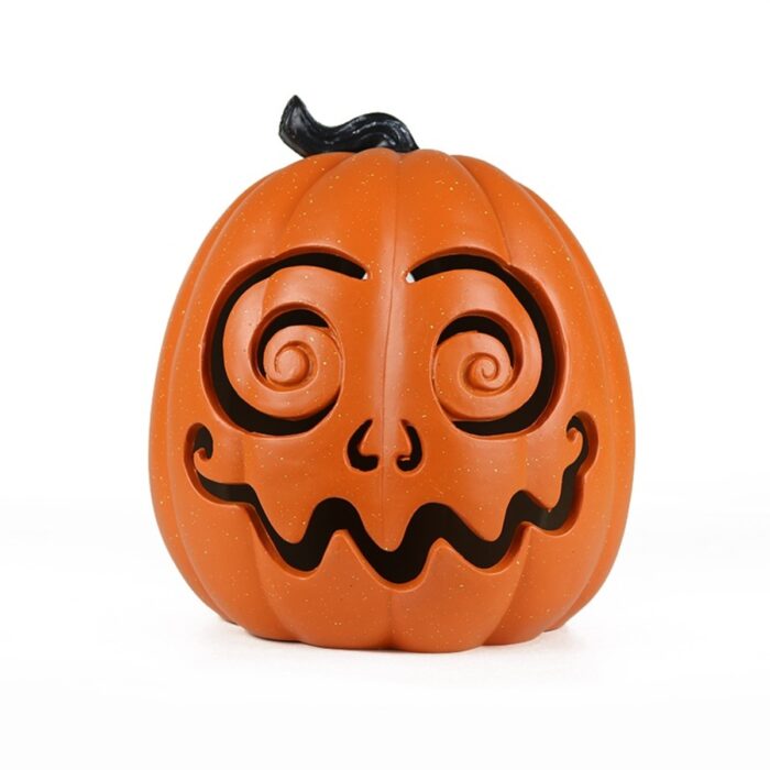 Glowing Ghost Pumpkin Lantern