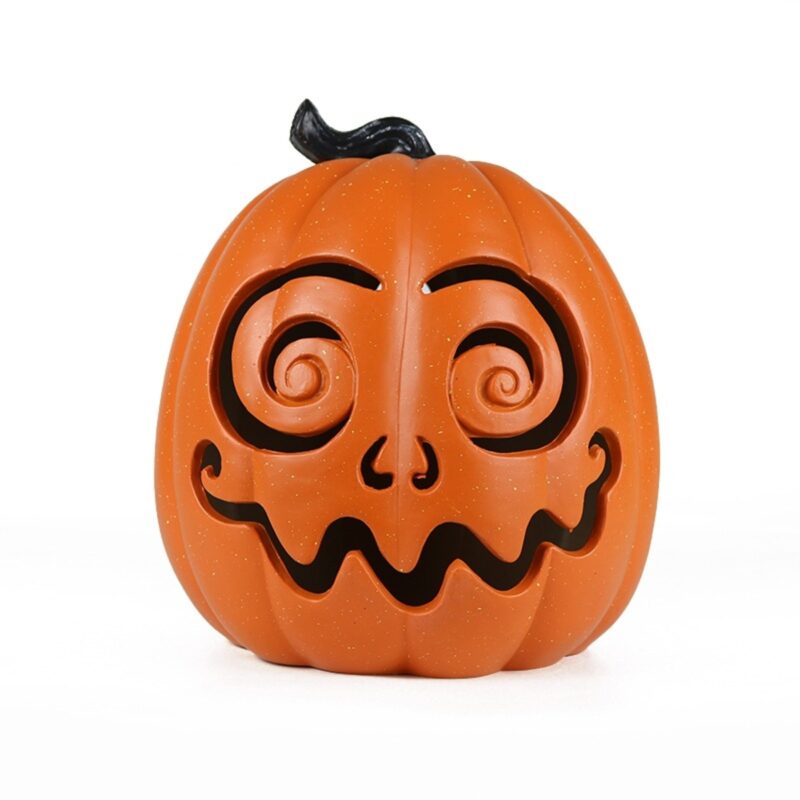 Glowing Ghost Pumpkin Lantern