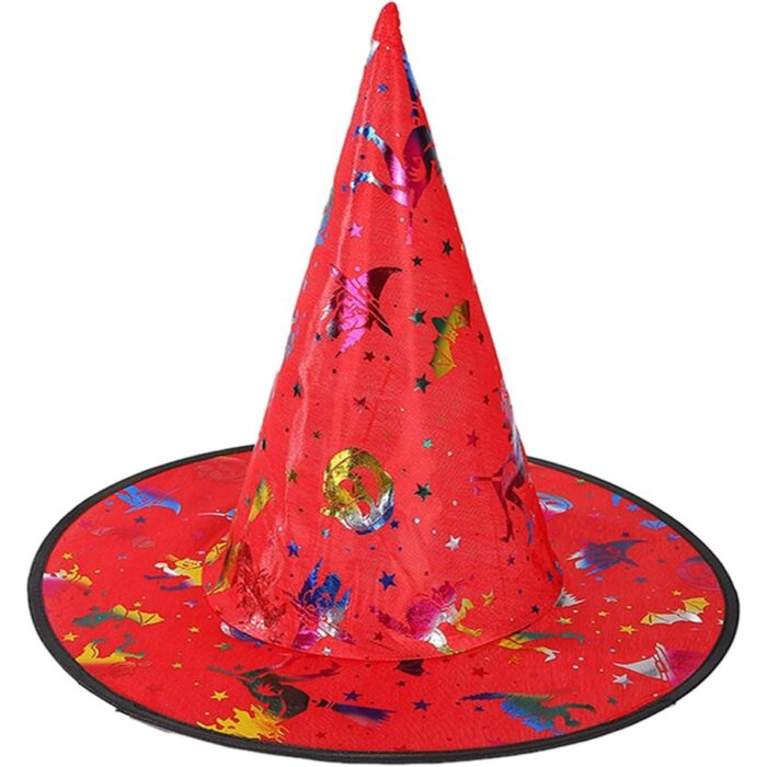 Pumpkin Printed Witch Hat