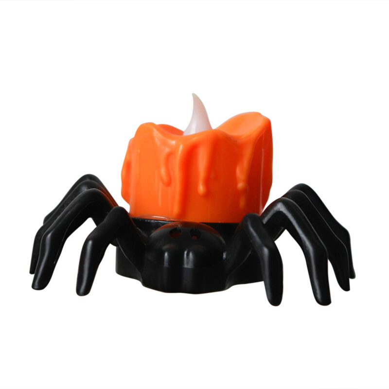 Pumpkin Spider Candle Light