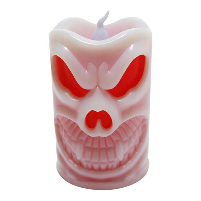 Scary Face Candle LED Light