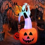 6ft Halloween Ghost Pumpkin