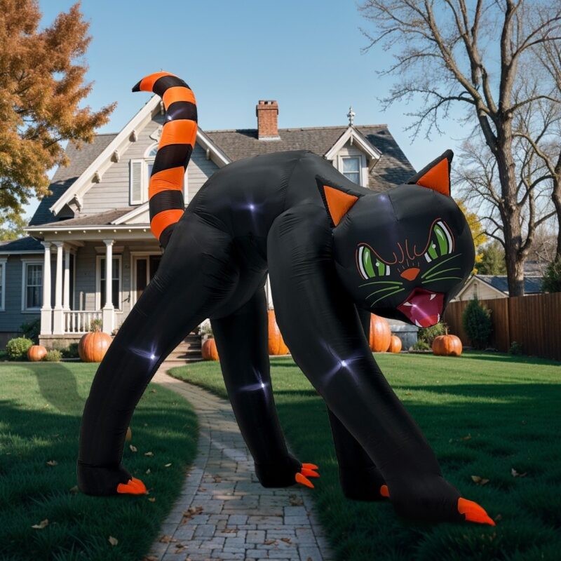 Inflatable Black Cat for Halloween