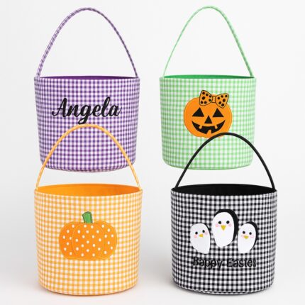 Custom Gingham Treat Bags