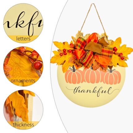 Adorable Flower Wreath Doorplate