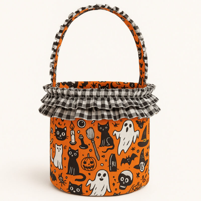 Ghost Basket for Halloween Treats