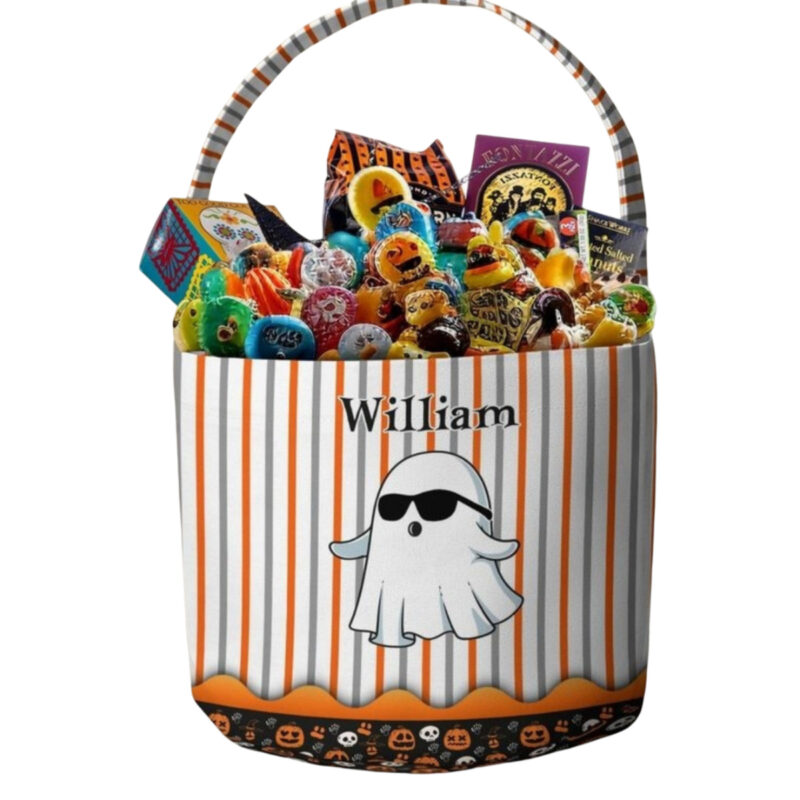 Ghost Halloween Basket For Kids