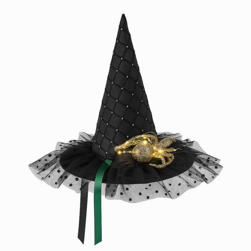 Gothic Sparkle Witch Hat