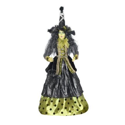 Scary Green Magic Witch Doll