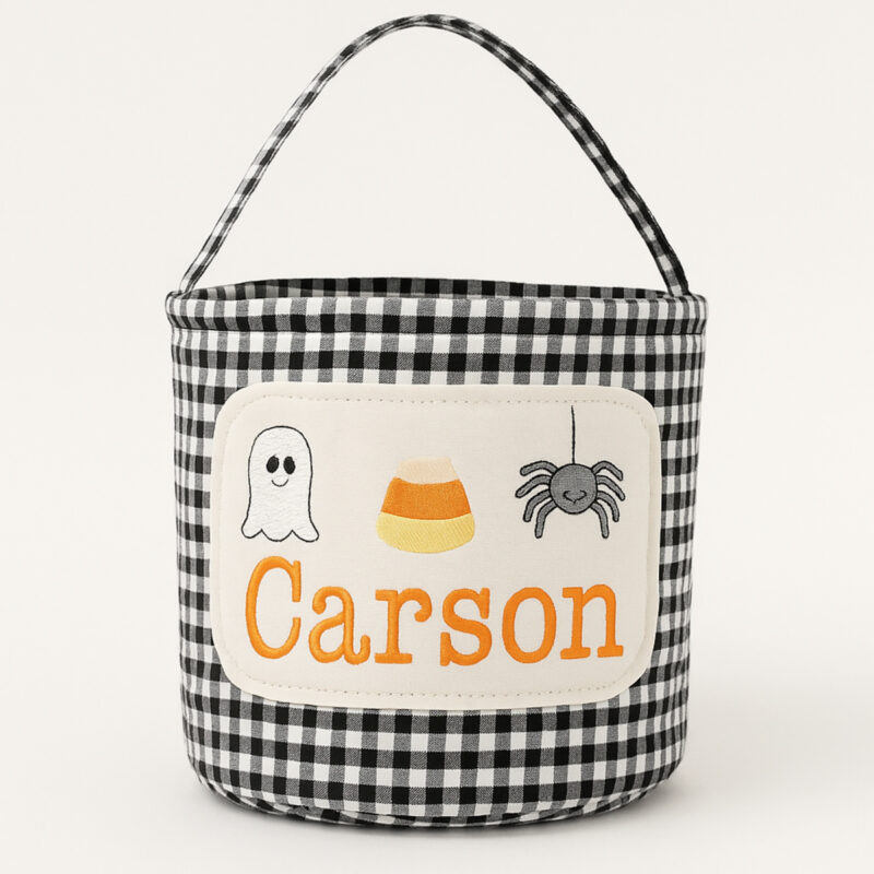 Halloween Plaid Bags for Treats