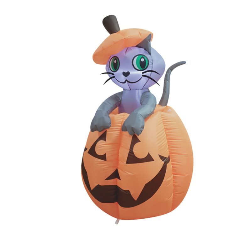 Inflatable Cat Pumpkin