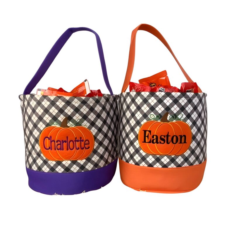 Monogram Halloween Basket Treats
