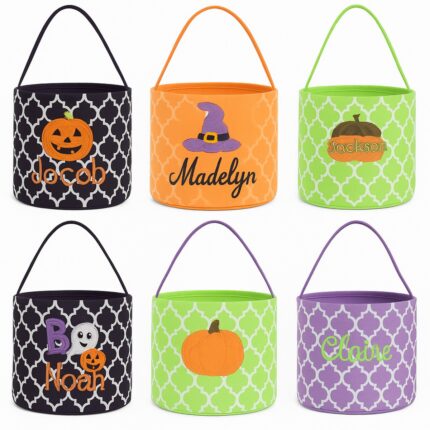 Personalized Halloween Bucket for Kids