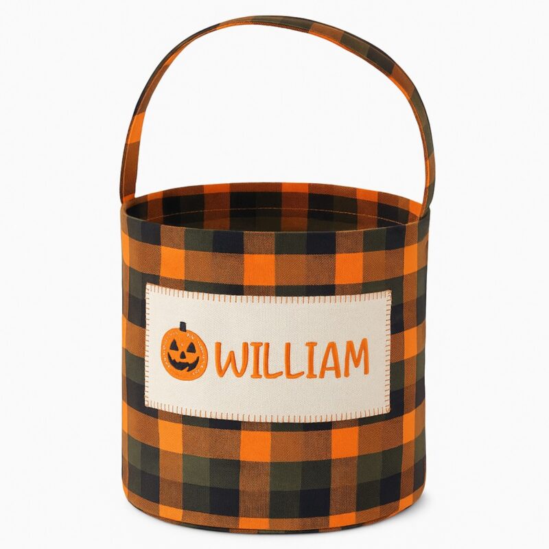 Personalized Gingham Basket Fun