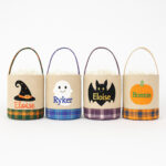 Personalized Plaid Candy Basket