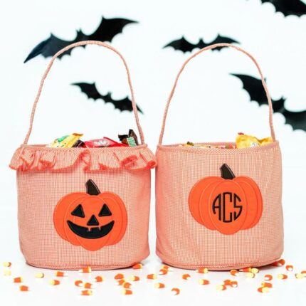 Personalized Seersucker Treat Bag