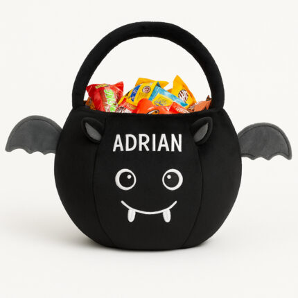 Plush Bat Candy Basket