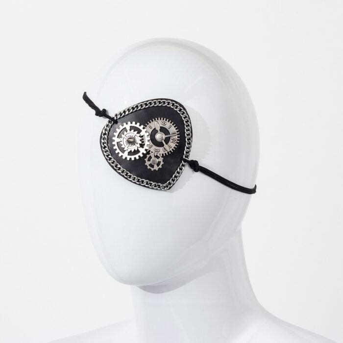 Retro Gear Rivet Clock Eye Mask