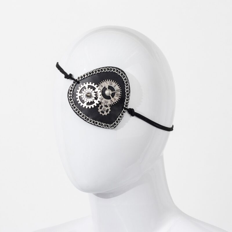Retro Gear Rivet Clock Eye Mask