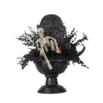 Skeleton Tombstone Flower Pot