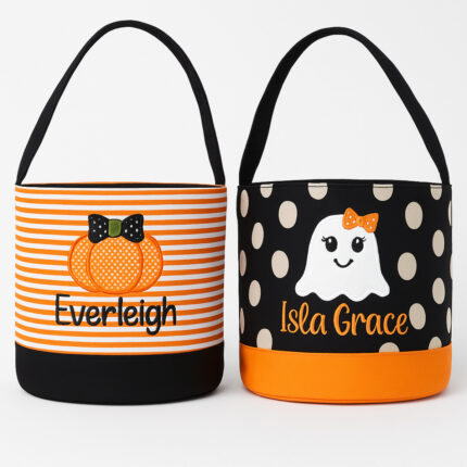 Polka Dotted Striped Treat Bag