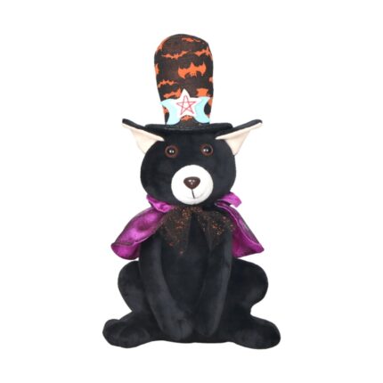 Velvet Sitting Cat Plush Toy