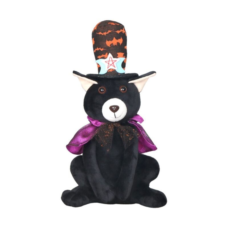 Velvet Sitting Cat Plush Toy