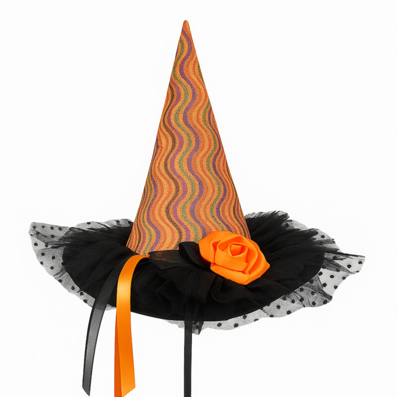 Adorable Wavy Stripes Witch Hat