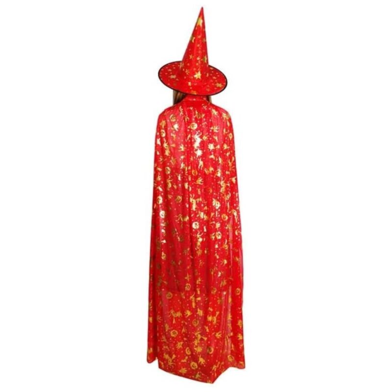Witch Cloak Hat Costume Set