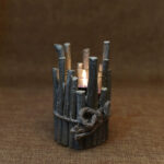 Wooden Candle Holder Décor