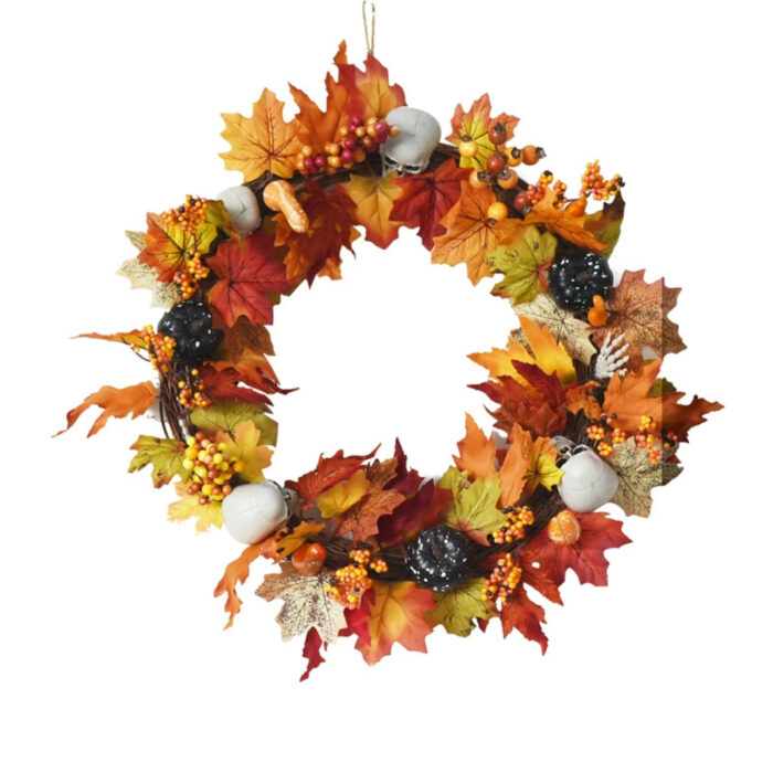 Autumn Leaf Wreath Halloween