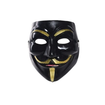 Halloween Black Anonymous Mask