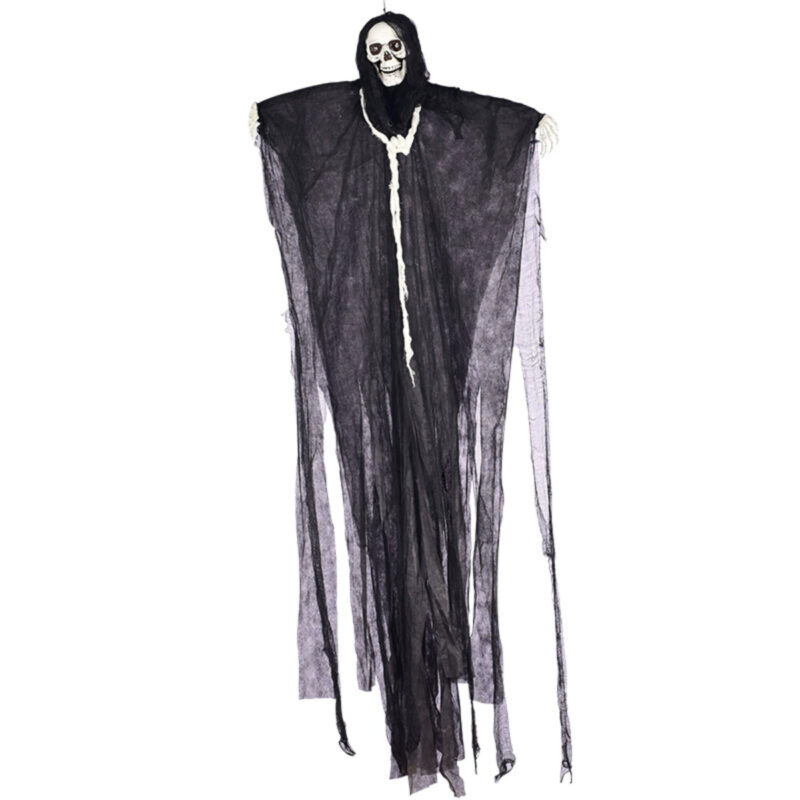 Black Skull Head Ghost Decor