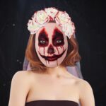 Scary Bride Veil Horn Headband