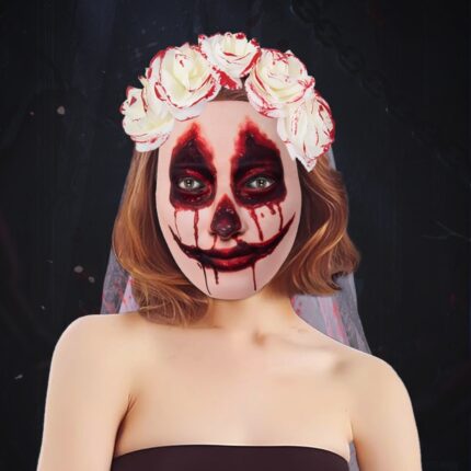 Scary Bride Veil Horn Headband