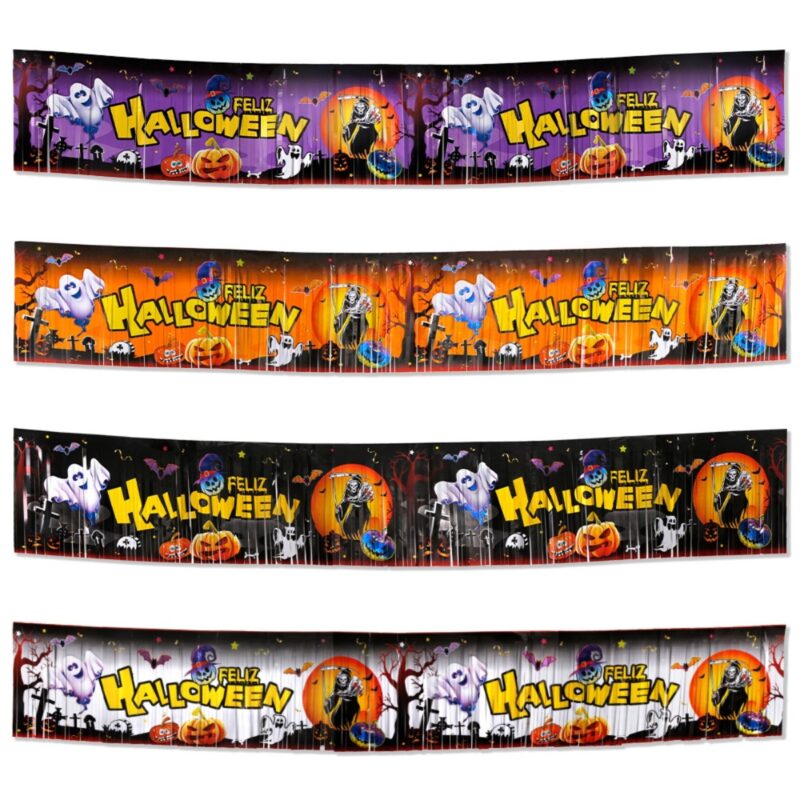 Halloween Curtain Banner Decor