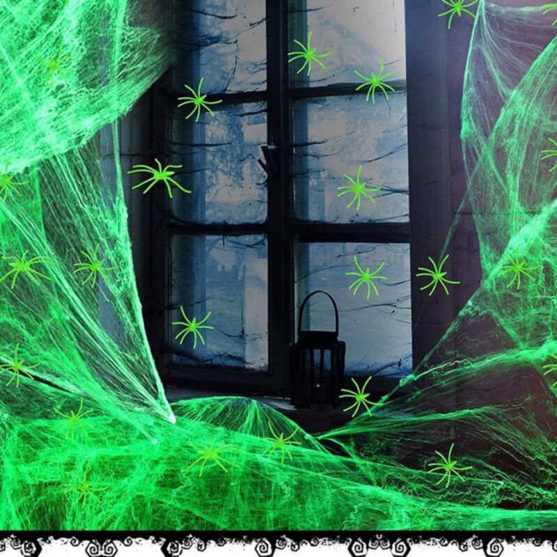 Scary Fake Luminous Spider Decor