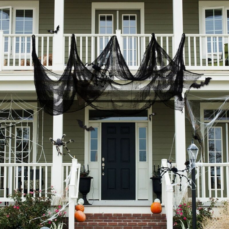 Ghost Festival Black Gauze Decor