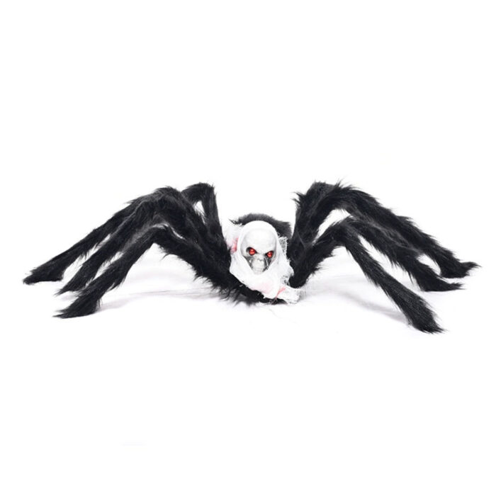 Ghost Head Black Spider Prop