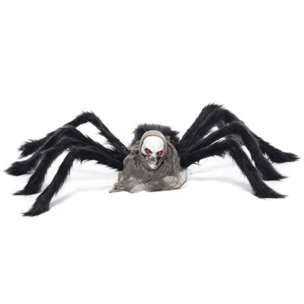 Scary Ghost Head Plush Spider