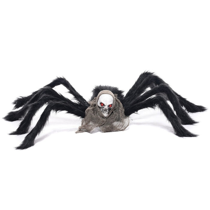 Scary Ghost Head Plush Spider