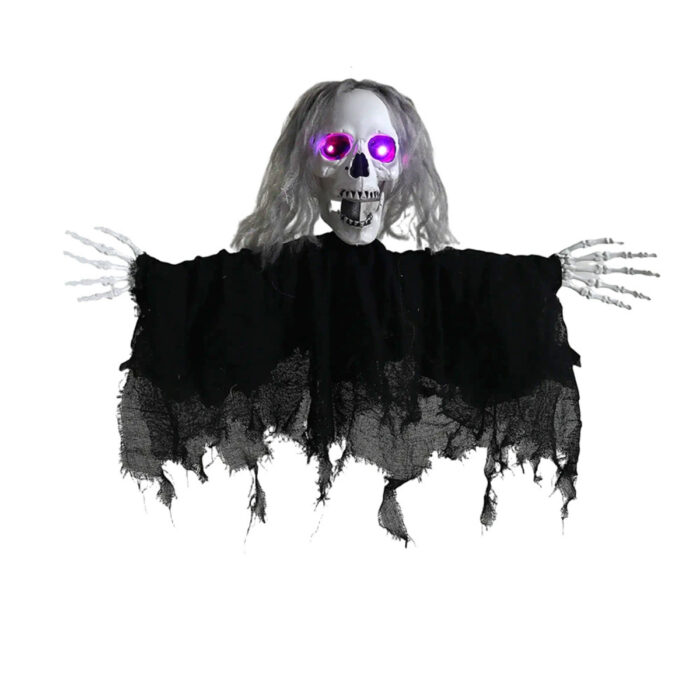 Glowing Eyes Skull Head Prop