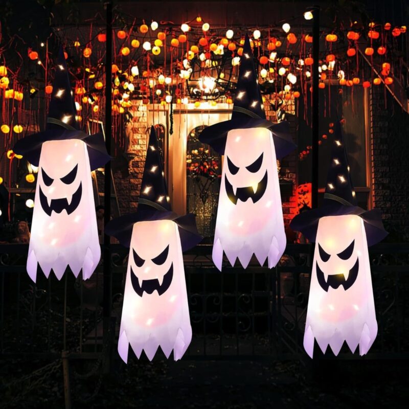 Glowing Ghost String Lights Décor