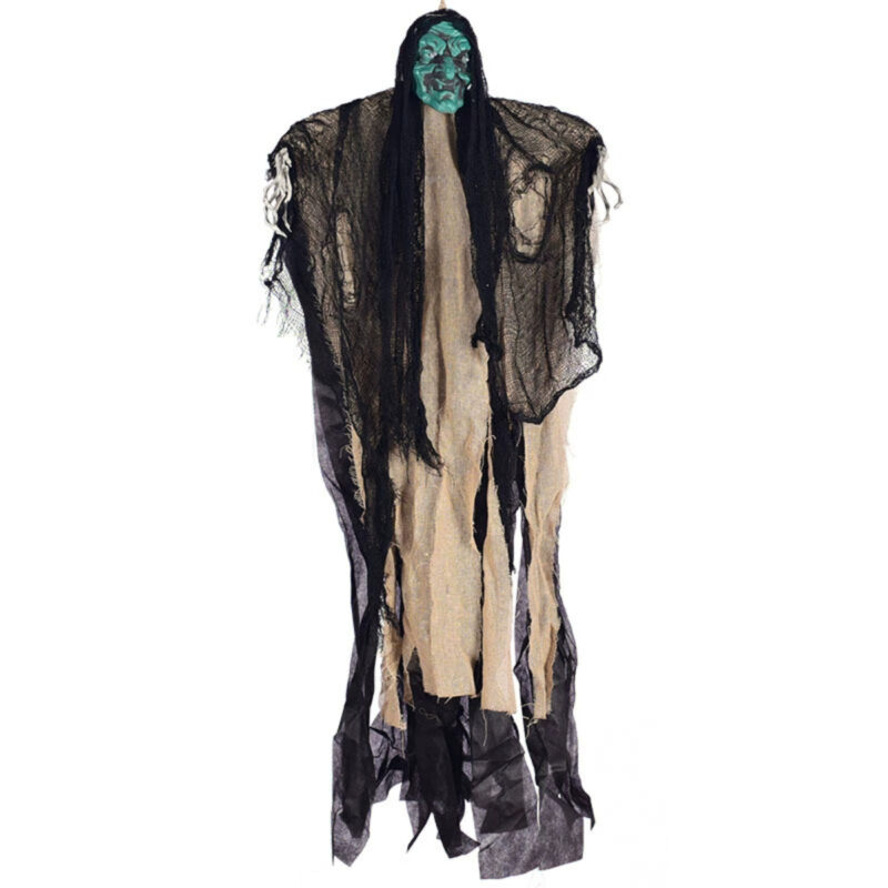 Scary Green Face Ghost Décor