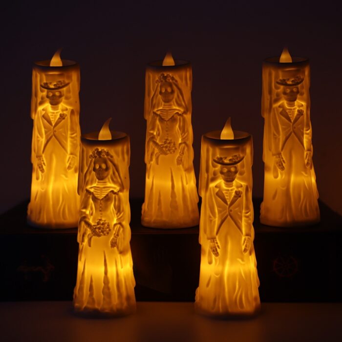 New Groom Bride Candle Light
