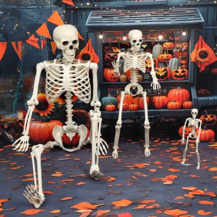 Scary Halloween Skeleton Prop