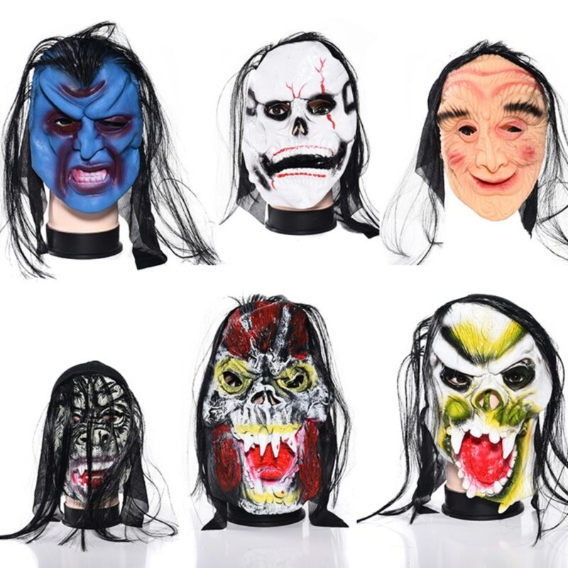 2025 New Horror Latex Head Cover